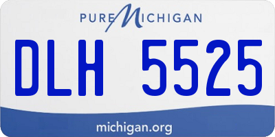 MI license plate DLH5525
