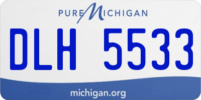 MI license plate DLH5533