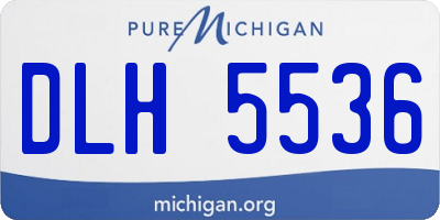 MI license plate DLH5536