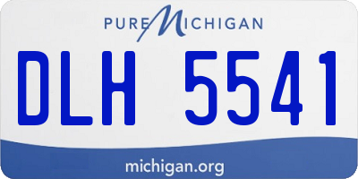 MI license plate DLH5541
