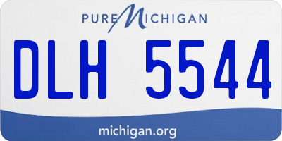 MI license plate DLH5544
