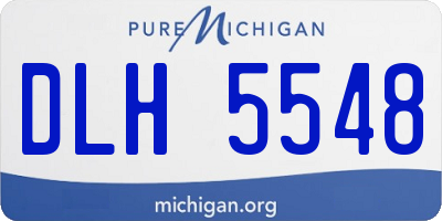 MI license plate DLH5548