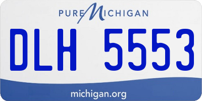 MI license plate DLH5553