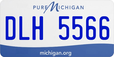 MI license plate DLH5566