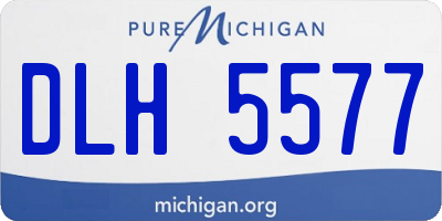 MI license plate DLH5577