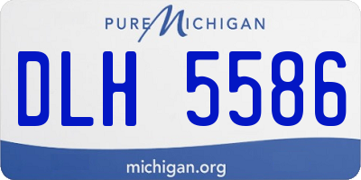 MI license plate DLH5586