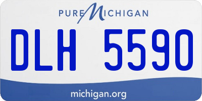MI license plate DLH5590