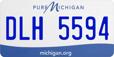 MI license plate DLH5594