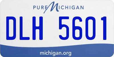 MI license plate DLH5601