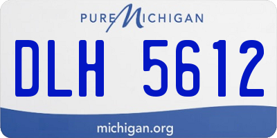 MI license plate DLH5612