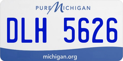 MI license plate DLH5626