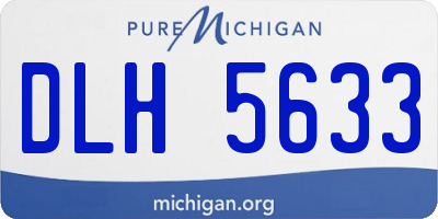 MI license plate DLH5633