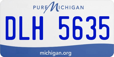 MI license plate DLH5635