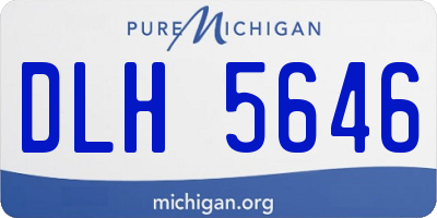 MI license plate DLH5646
