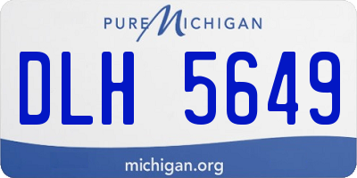 MI license plate DLH5649