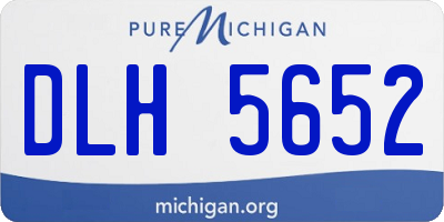 MI license plate DLH5652