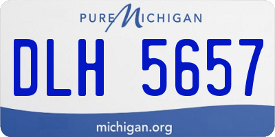 MI license plate DLH5657