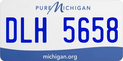 MI license plate DLH5658