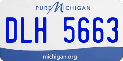 MI license plate DLH5663