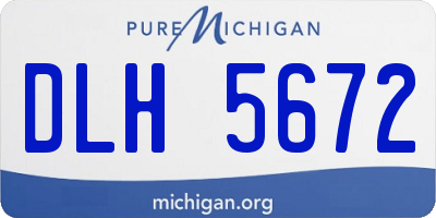 MI license plate DLH5672