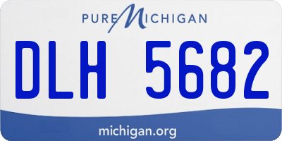 MI license plate DLH5682