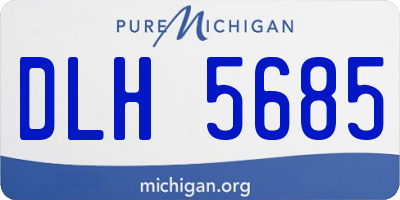 MI license plate DLH5685