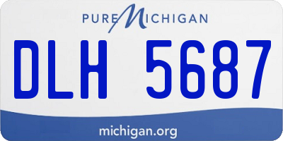 MI license plate DLH5687