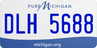 MI license plate DLH5688