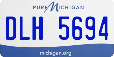 MI license plate DLH5694