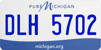 MI license plate DLH5702