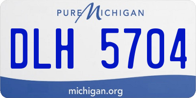 MI license plate DLH5704