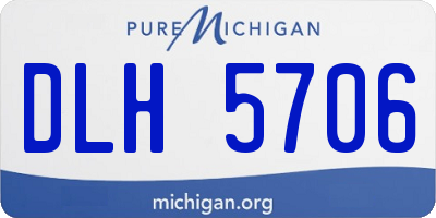 MI license plate DLH5706