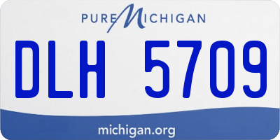 MI license plate DLH5709