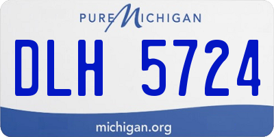 MI license plate DLH5724