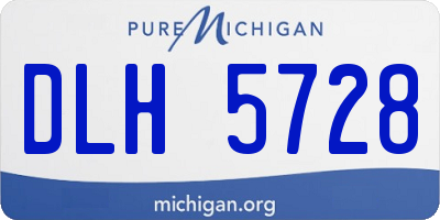 MI license plate DLH5728