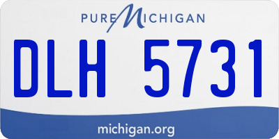 MI license plate DLH5731