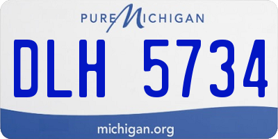 MI license plate DLH5734