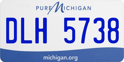 MI license plate DLH5738