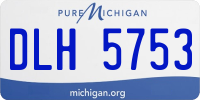 MI license plate DLH5753