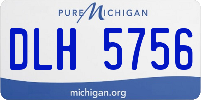 MI license plate DLH5756
