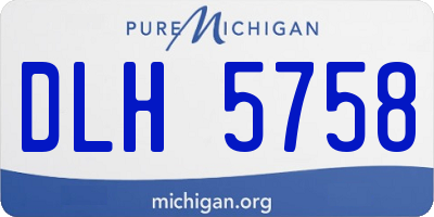 MI license plate DLH5758