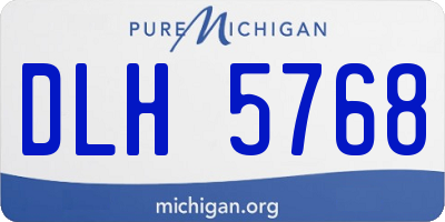 MI license plate DLH5768