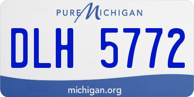 MI license plate DLH5772