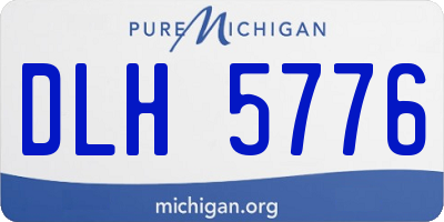 MI license plate DLH5776