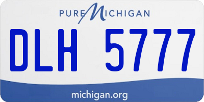MI license plate DLH5777