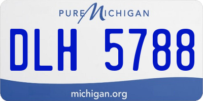 MI license plate DLH5788