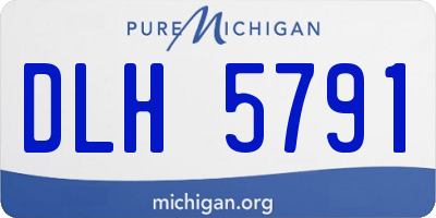 MI license plate DLH5791