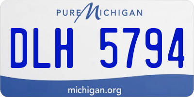 MI license plate DLH5794
