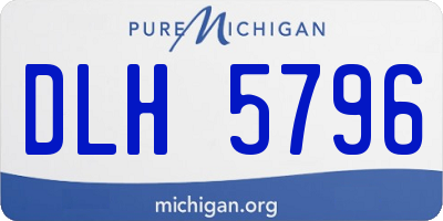 MI license plate DLH5796