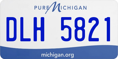 MI license plate DLH5821